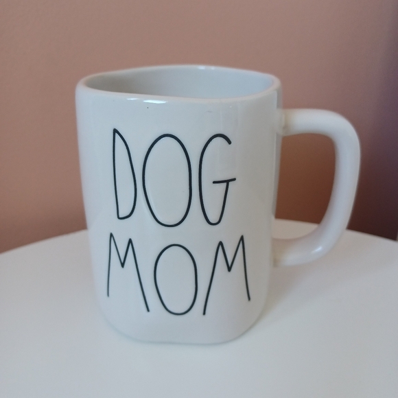 Rae Dunn DOG MOM Ceramic Mug Gift Coffee Tea Cup Animal Lover - Picture 1 of 9